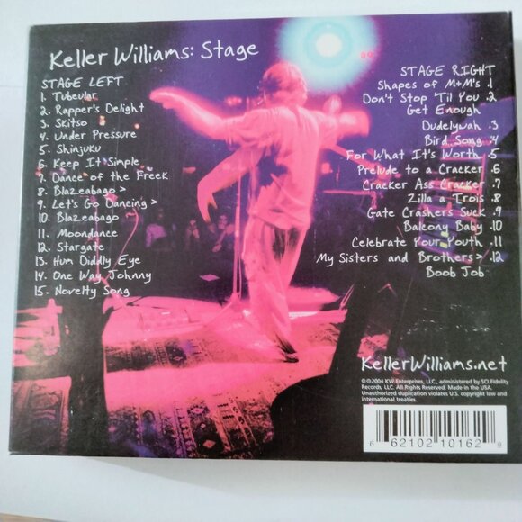 Keller Williams Stage 2 Disc Live Concert CD Album 2004 KW Enterprises - Picture 7 of 7